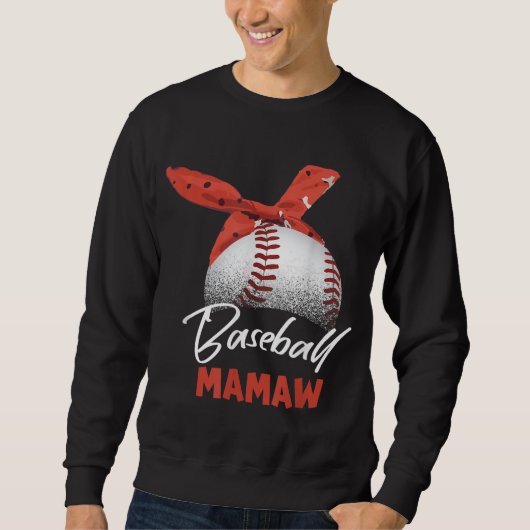 Baseball Player Mamaw Moederdag Gift Trui (Voorkant)