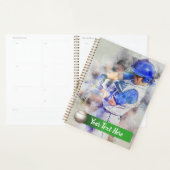 Baseball Player met blauw uniform Planner (Display)