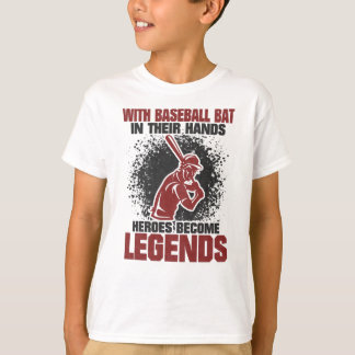 Baseball Player met honkbaltas T-shirt