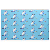 Baseball Player met Jouw naam of monogram Stof (Fat Quarter)