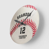 Baseball Player Name Number Personated Ronde Klok (Hoek)