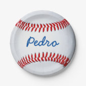 Baseball Player Name Signature Personated Papieren Bordje (Voorkant)