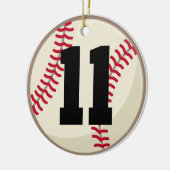 Baseball Player Number 11 Ornament (Links)