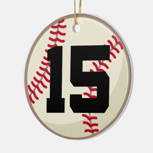 Baseball Player Number 15 Ornament (Links)
