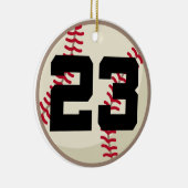 Baseball Player Number 23 Ornament (Rechts)