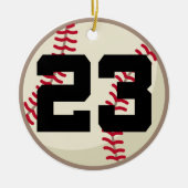 Baseball Player Number 23 Ornament (Voorkant)