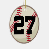 Baseball Player Number 27 Ornament (Rechts)