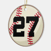 Baseball Player Number 27 Ornament (Links)