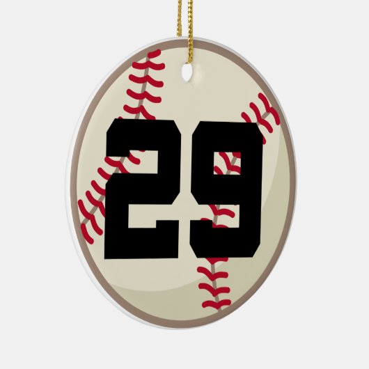 Baseball Player Number 29 Ornament (Rechts)