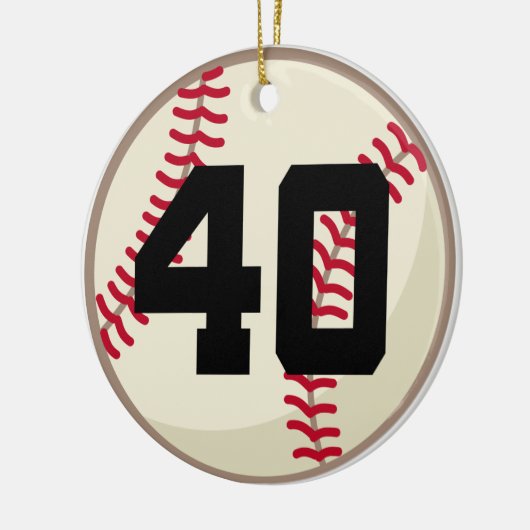 Baseball Player Number 40 Ornament (Links)