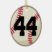 Baseball Player Number 44 Ornament (Rechts)