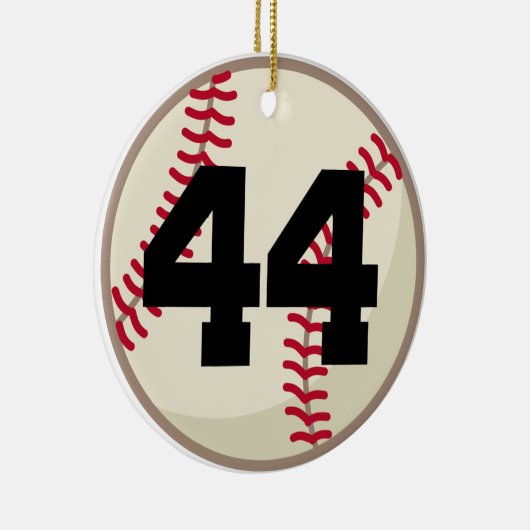 Baseball Player Number 44 Ornament (Rechts)