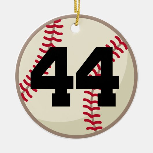 Baseball Player Number 44 Ornament (Voorkant)