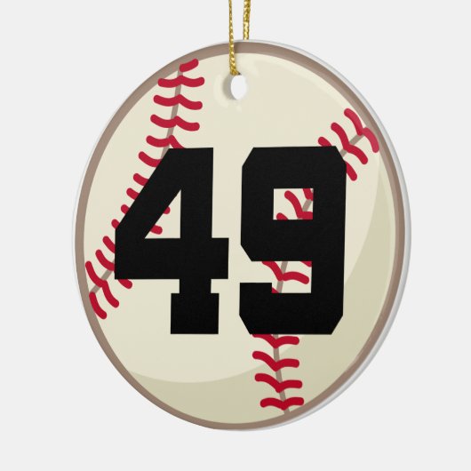 Baseball Player Number 49 Ornament (Links)