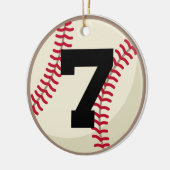 Baseball Player Number 7 Ornament (Links)