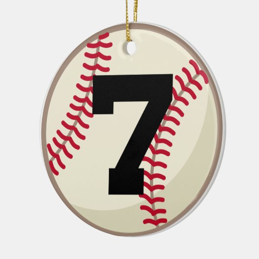 Baseball Player Number 7 Ornament (Links)
