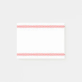 Baseball Player of Coach Red Baseball Stitches Post-it® Notes (Voorkant)
