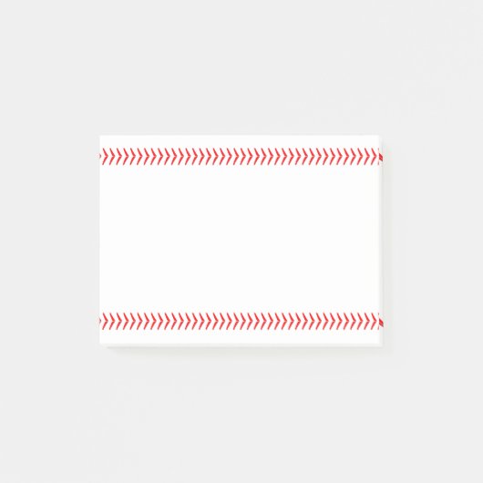 Baseball Player of Coach Red Baseball Stitches Post-it® Notes (Voorkant)