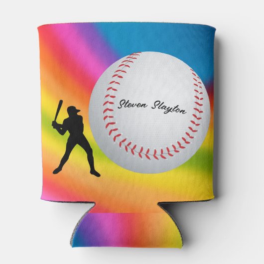 Baseball Player or just a Fan personalize Blikjeskoeler (Achterkant)