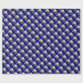 Baseball Player over Blue Cadeaupapier (Vlak)