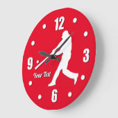 Baseball Player personaliseert grote klok (Hoek)