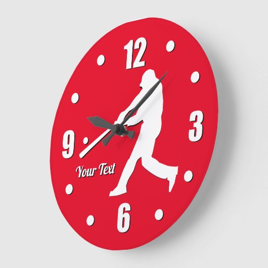 Baseball Player personaliseert grote klok (Hoek)