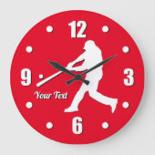 Baseball Player personaliseert grote klok (Voorkant)