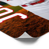 Baseball Player Personalized Photo Senior Sports Poster (Hoek)