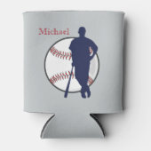 Baseball Player Persoonlijk Blikjeskoeler (Voorkant)