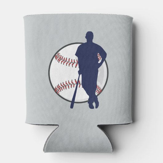 Baseball Player Persoonlijk Blikjeskoeler (Achterkant)