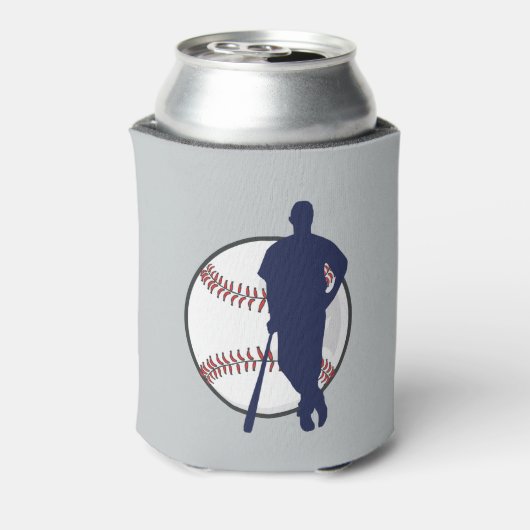 Baseball Player Persoonlijk Blikjeskoeler (Blikje Achterkant)