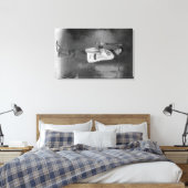 Baseball Player Portrait holding Bat Canvas Afdruk (Insitu (Slaapkamer))