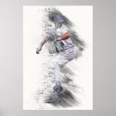 Baseball Player Poster (Voorkant)