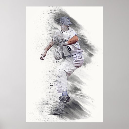 Baseball Player Poster (Voorkant)