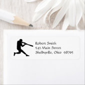 Baseball Player Return Address Labels (Insitu)