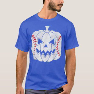 Baseball Player Scary Pumpkin Costume Hall T-shirt