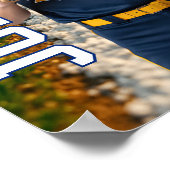 Baseball Player Senior Class Custom Photo Sports Poster (Hoek)
