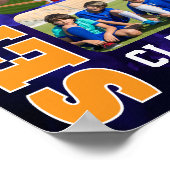 Baseball Player Senior Night Sports Photo Collage Poster (Hoek)