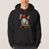 Baseball Player Sheep Lamb Pitcher Catcher Basebal Hoodie (Voorkant)