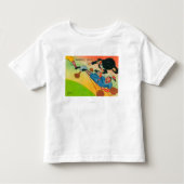 Baseball Player Sliding to Base, aangevend Kinder Shirts (Voorkant)