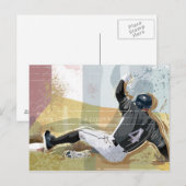 Baseball Player Slik 2 Briefkaart (Voorkant / Achterkant)