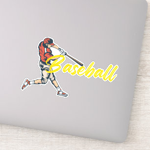Baseball Player Sticker