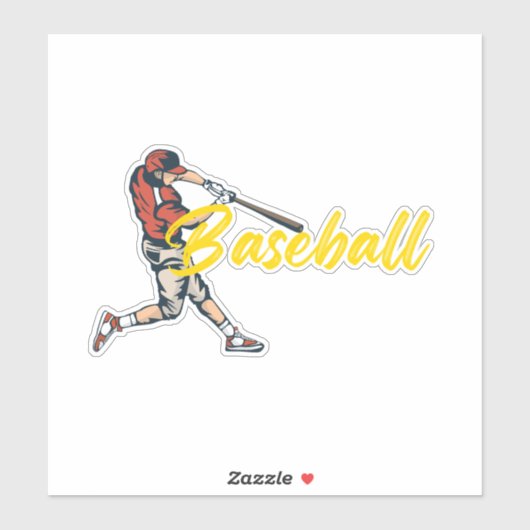 Baseball Player Sticker (Vel)