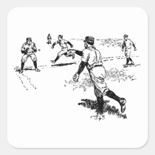 Baseball Player Sticker Set
