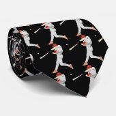 Baseball Player Stropdas (Opgerold)