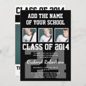 Baseball Player's Afstuderen Class of 2014 Varsity Kaart (Voorkant / Achterkant)