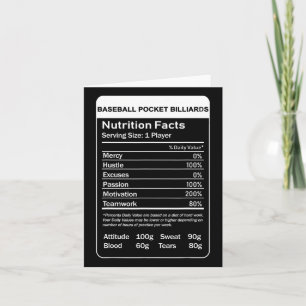 Baseball Pocket Biljart Voedingsfeiten Kaart