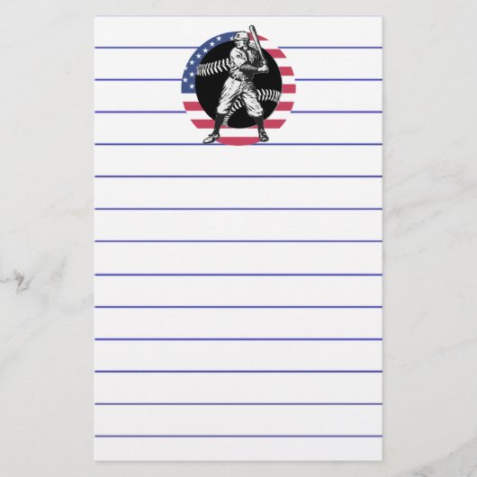 Baseball: pokerij briefpapier (Voorkant)