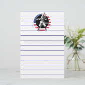 Baseball: pokerij briefpapier (Staand voorkant)