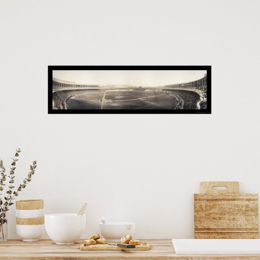 Baseball Polo Grounds Foto 1910 Poster (Keuken)